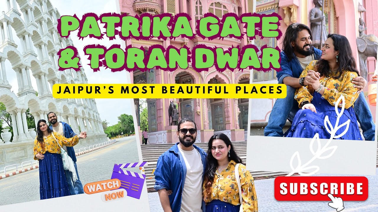 Patrika Gate Jaipur & Toran Dwar Tour 🌸|| Most Instagrammable Place in Pink City🌆|| Mannat Equbal❤️