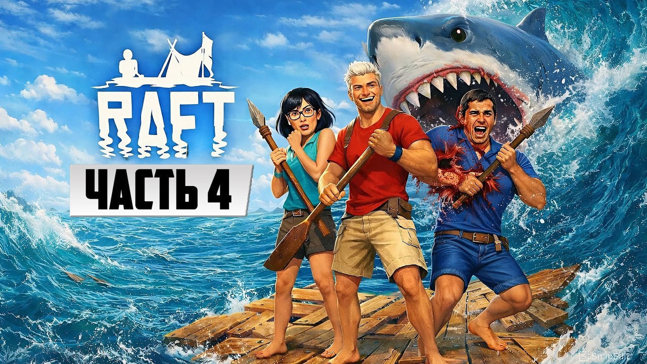 Пустынный океан: что ждет нас в финале RAFT ? ➤ Полное Прохождение в кооперативе [ЧАСТЬ 4]