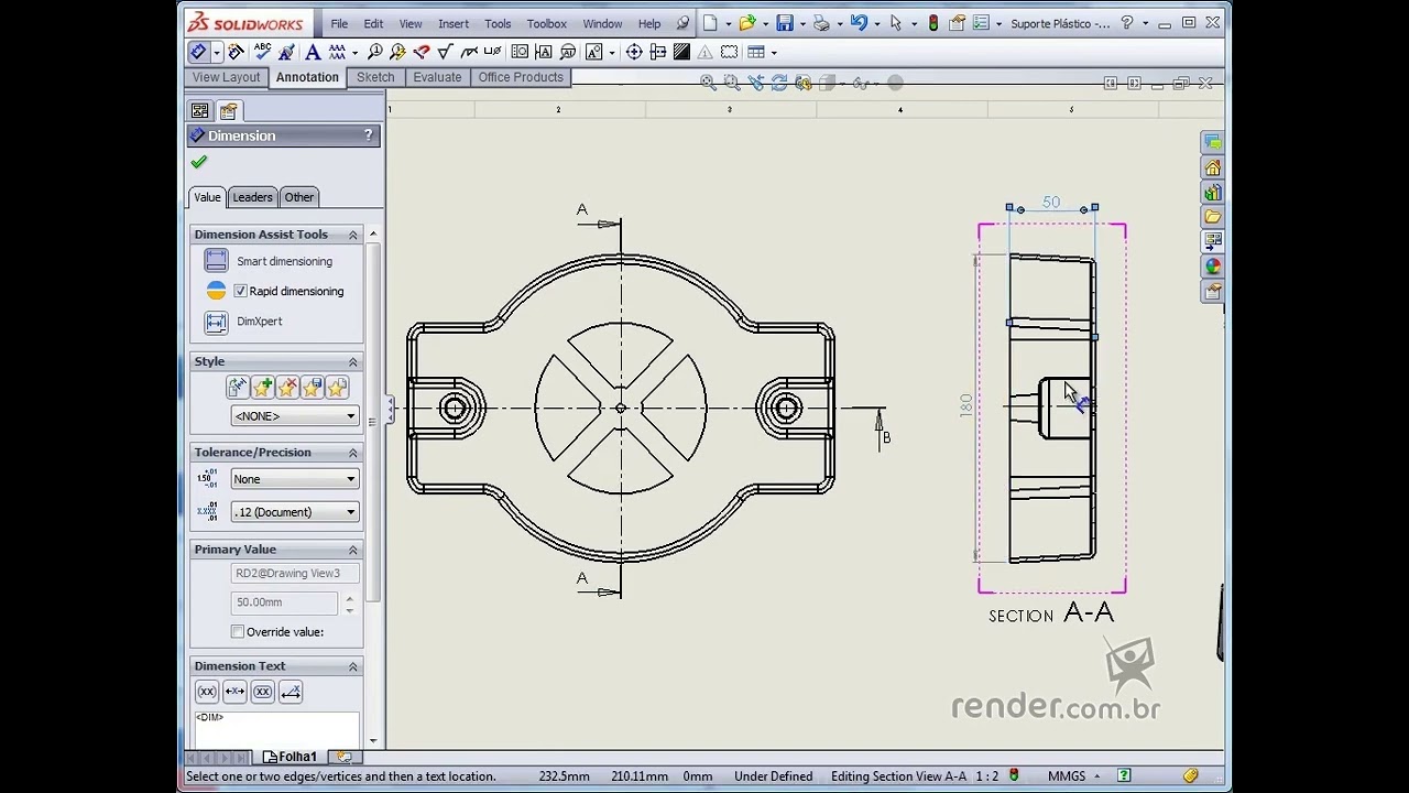 58 - Detailing a Plastic Holder | SolidWorks 2013 Fundamentals