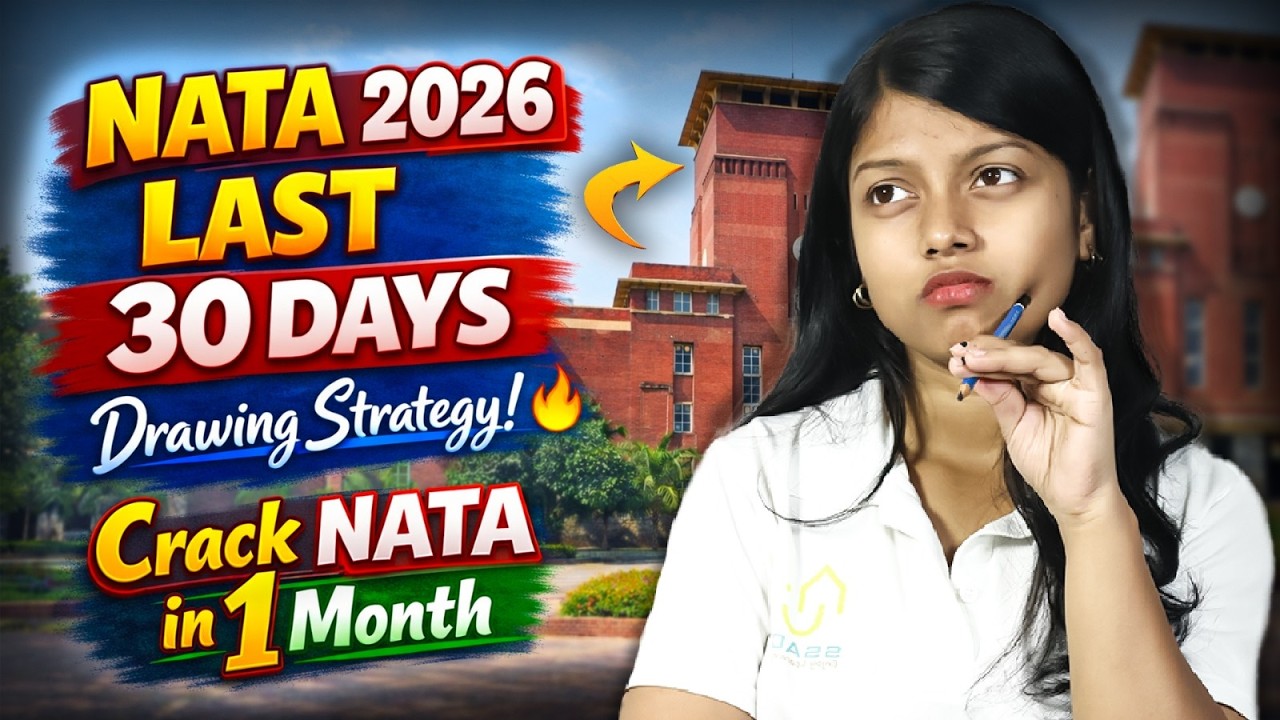 NATA 2026 Last 30 Days Drawing Strategy by Minni Mam 🔥| SSAC |