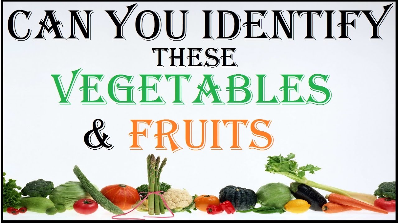 Picture Puzzles - Identify the Vegetables & Fruits