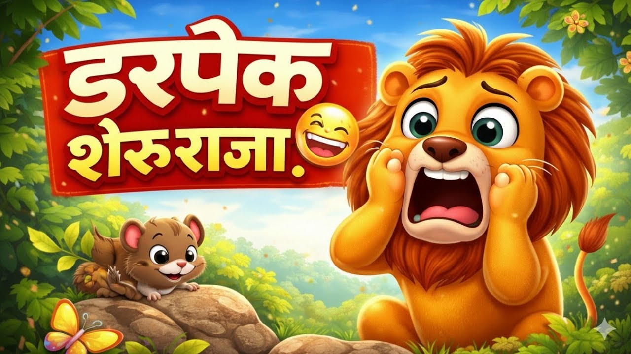डरपोक शेरू राजा 🦁😅 | Funny Lion Song | Hindi Kids Cartoon Rhyme @laddukids-z5u