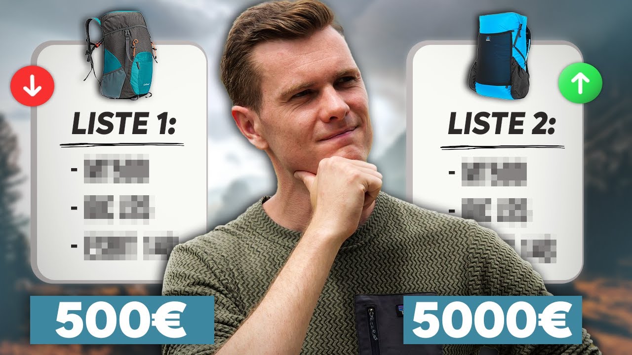 Ultraleicht Trekking Test: Billig vs. Luxus Packliste?