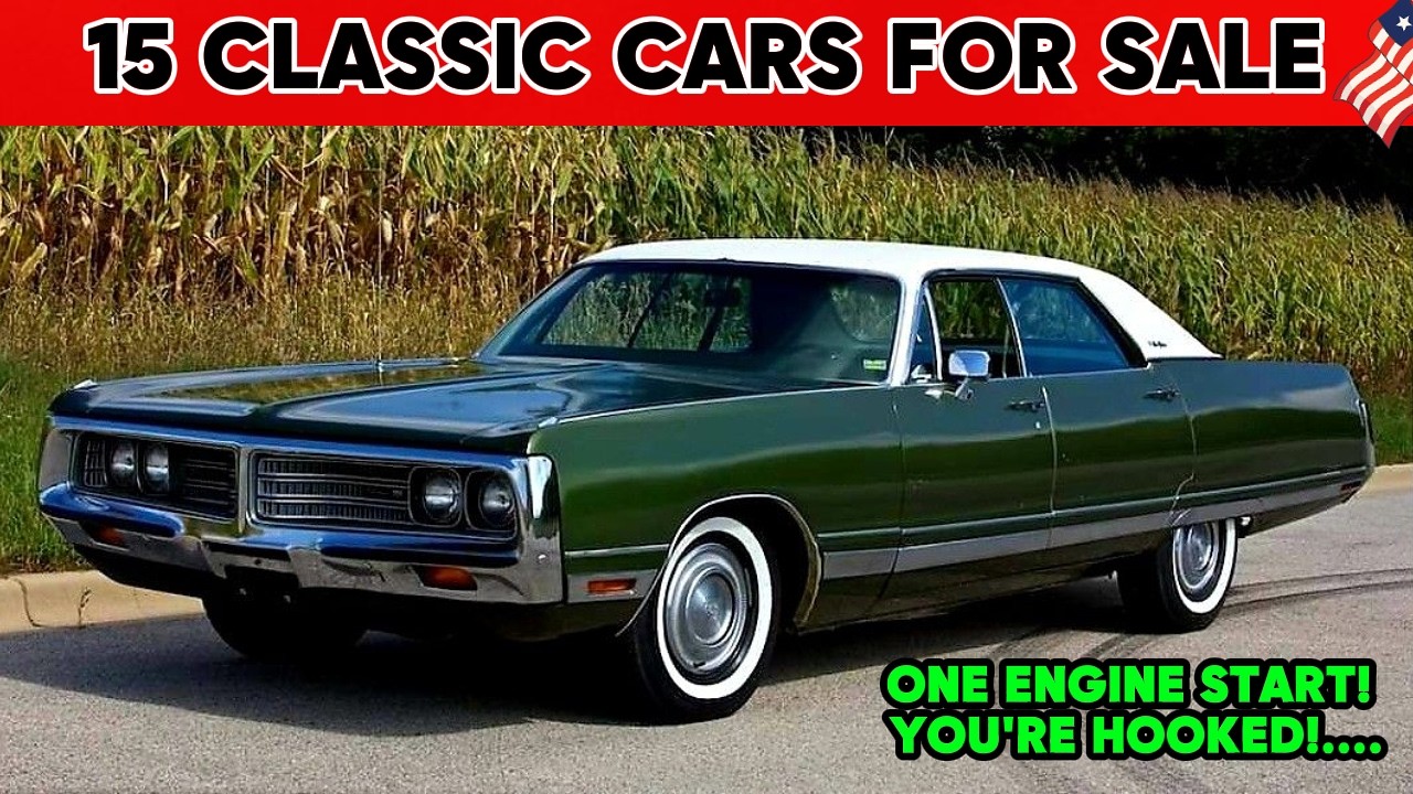 These 15 Classic Cars for Sale Sound Absolutely Unreal🚗💥 OMG