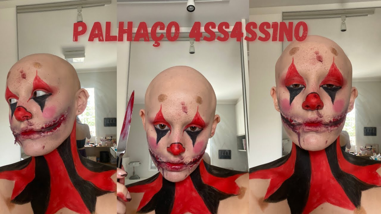 A MELHOR MAQUIAGEM DE HALLOWEEN DO YOUTUBE | PALHAÇO 4SS4SS1NO