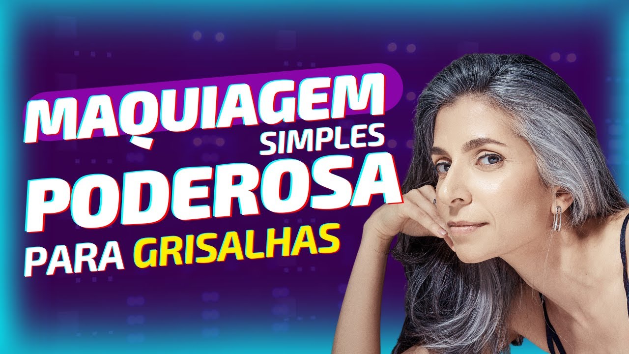 Maquiagem para grisalhas Beleza cabelos brancos Tutorial de maquiagem elegante Maquiagem para cabelo