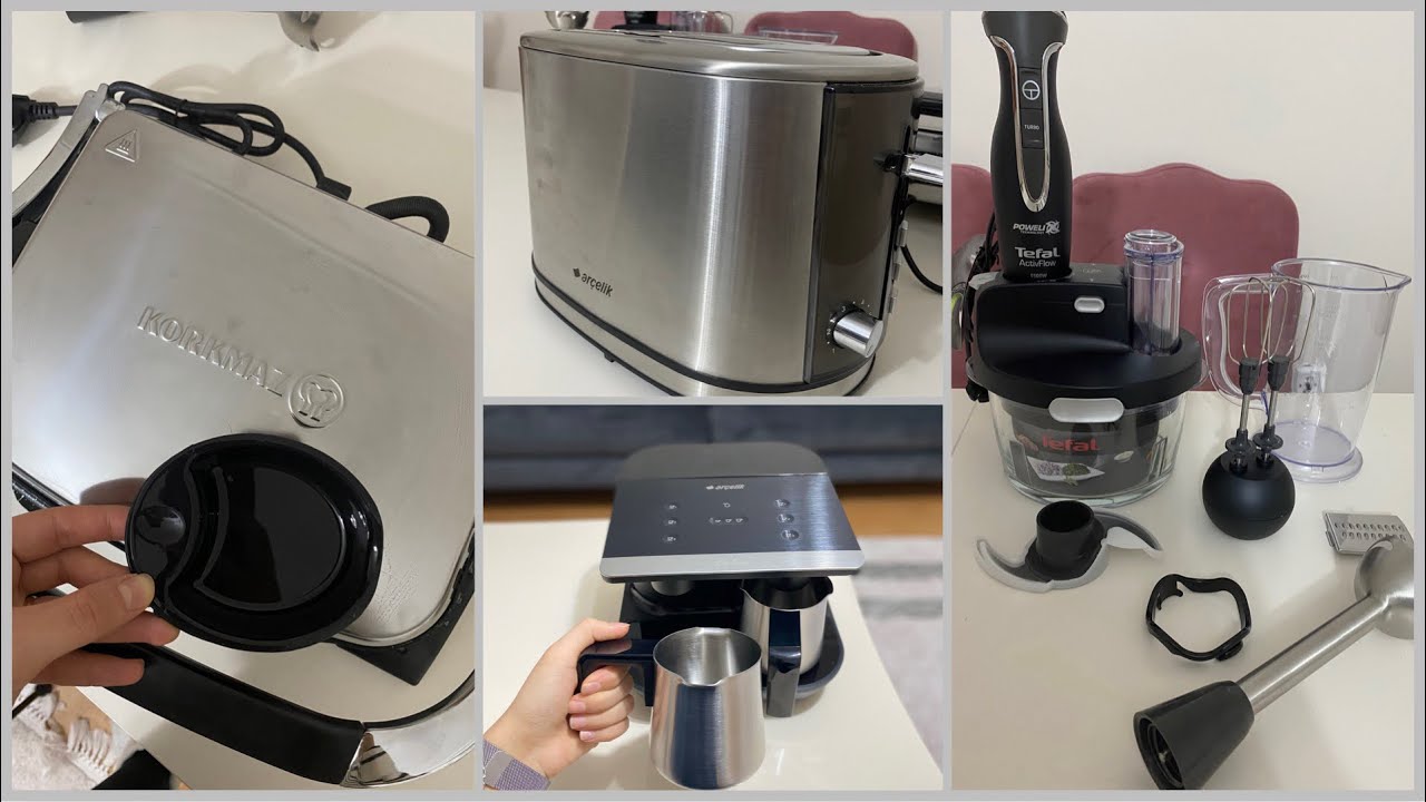 KÜÇÜK EV ALETLERİM | Arçelik Telve, Tefal Blender, Arçelik Ekmek Kızartma Mak., Korkmaz Tostkolik