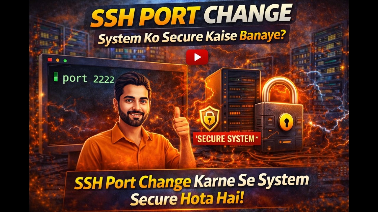 SSH Port Change = Extra Security! Linux Server Hardening in Hindi