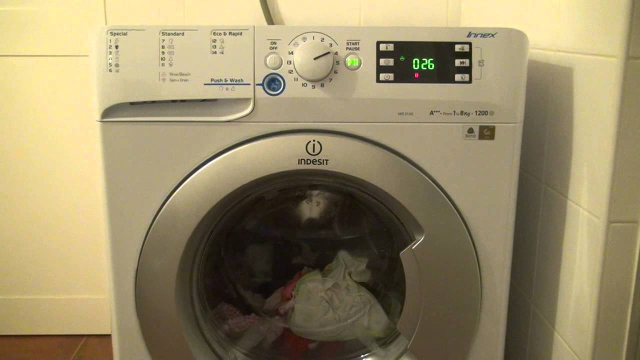 Programa 4 para peças delicadas Máquina de lavar roupa Indesit INNEX XWE 81283X WSSS