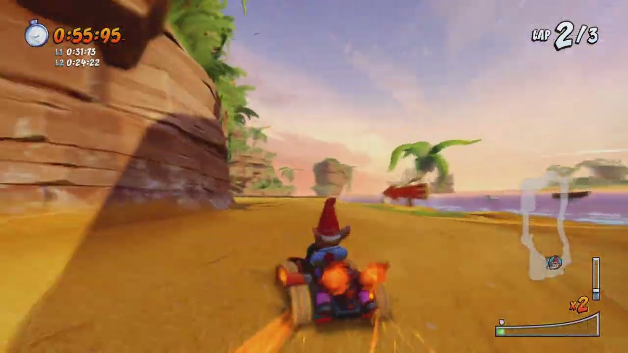 Winning against N Troopy in crash cove