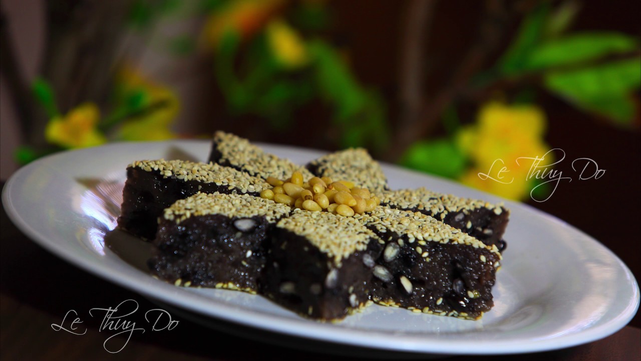 Xôi Đường Đậu Đen Gừng - Sweet Black Beans Ginger Stick Rice