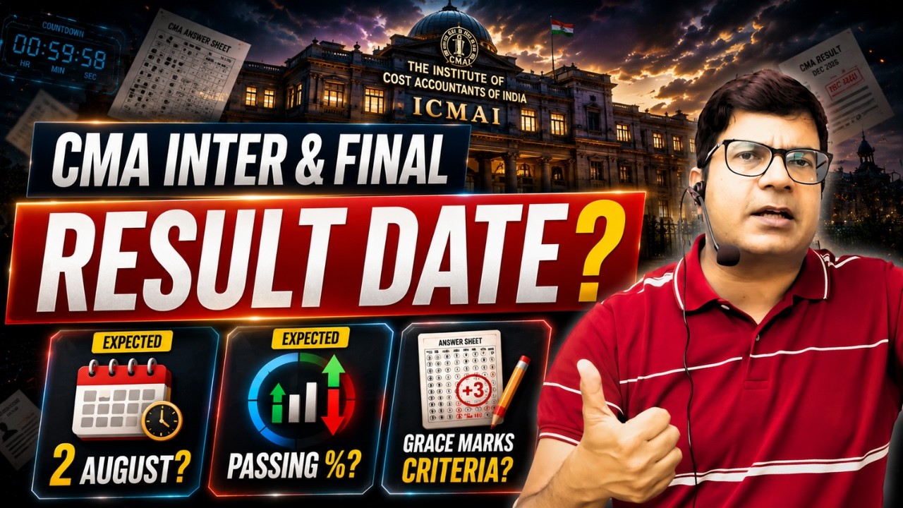 CMA Result 2026 BIG UPDATE 🔥 Result Date? Expected Passing % & Grace Marks