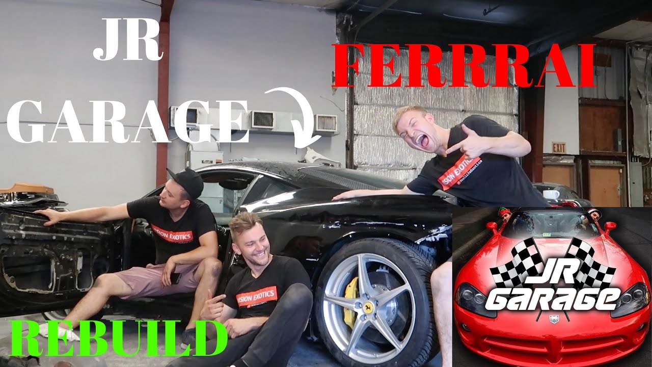 ГАРАЖ JR!!!! РАЗБИТАЯ FERRARI 458 (ВИДЕО №3)