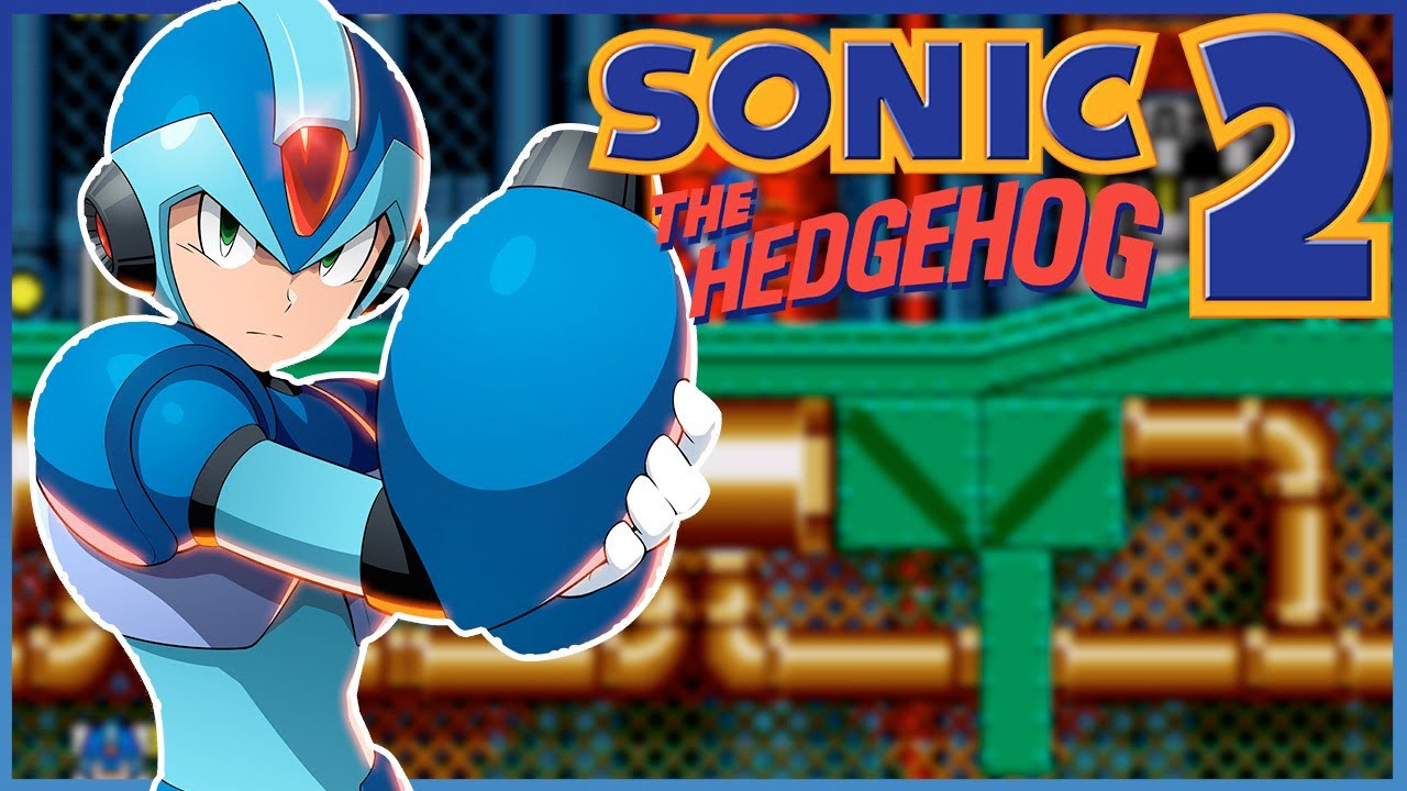 Megaman in Sonic The Hedgehog 2 - Full Game Walkthrough
