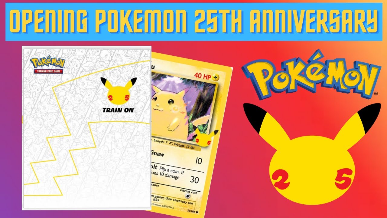Opening the *NEW* Pokemon 25th Anniversary- First Partner Folder with Pikachu ! TRAIN ON || 