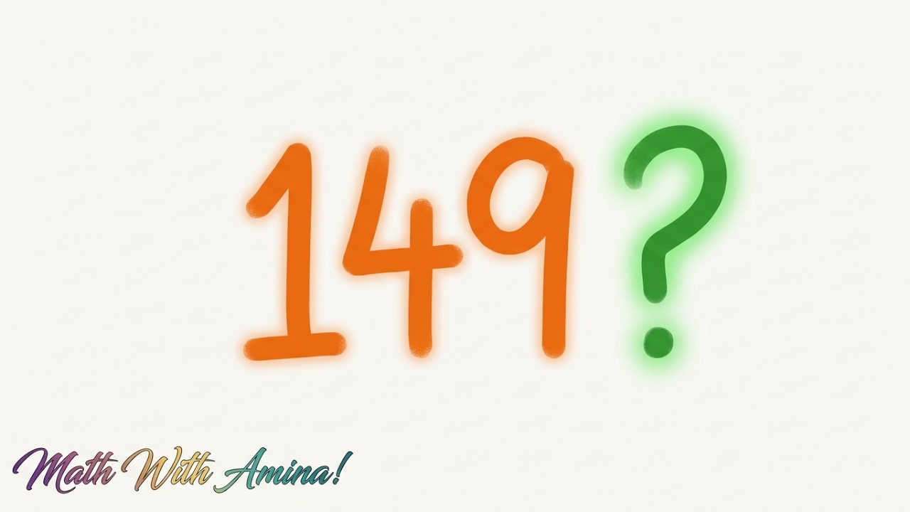 IS 149 a Prime Number-Divisibility up-to its Square-root Method-IGCSE Math-EXE1.7Q5