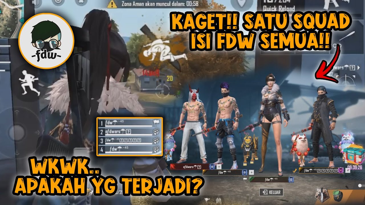 SATU SQUAD ISI FDW SEMUA?! AUTO KAGET SLUR!! :v