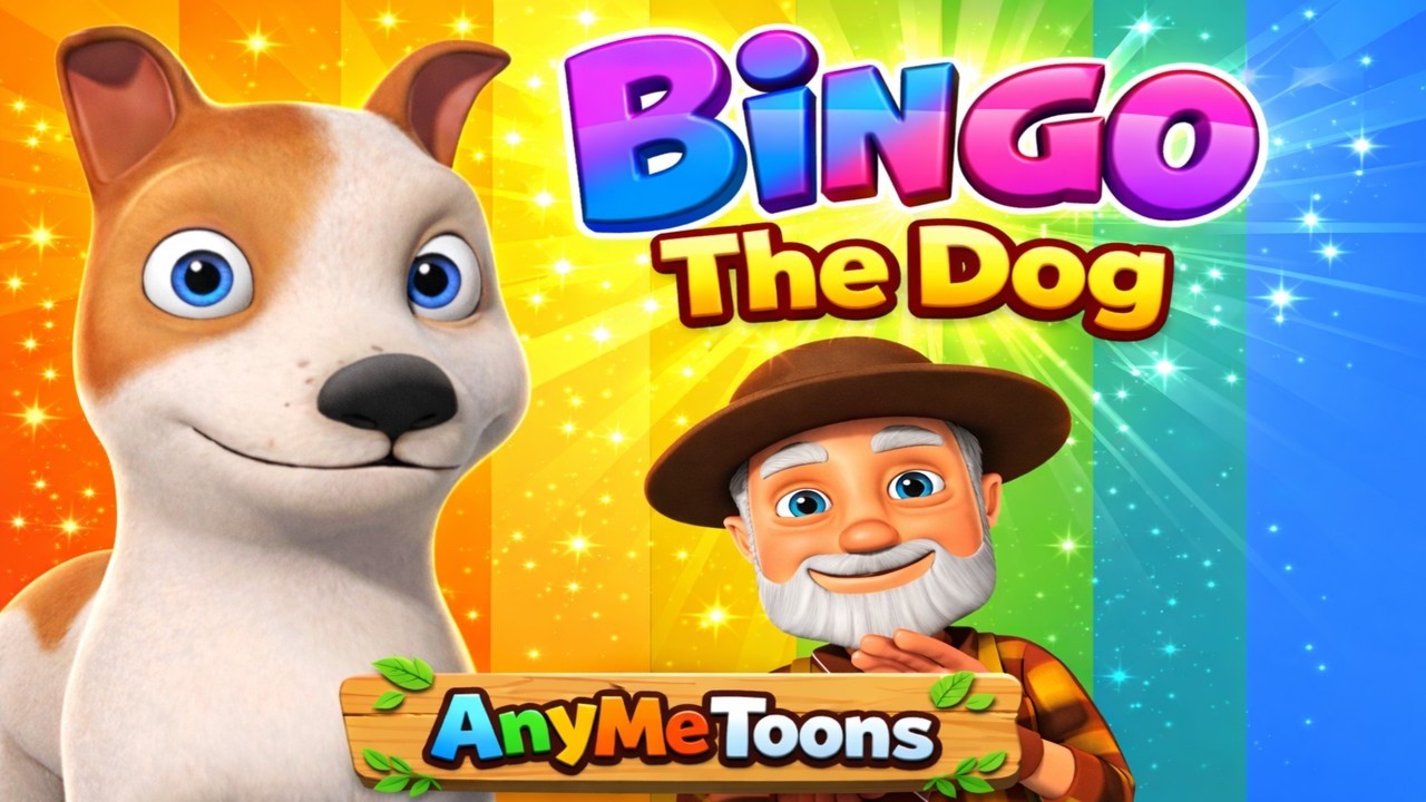 Bingo The Dog 🐶 | Fun with Farmer | Kids Nursery Rhymes | AnyMeToons