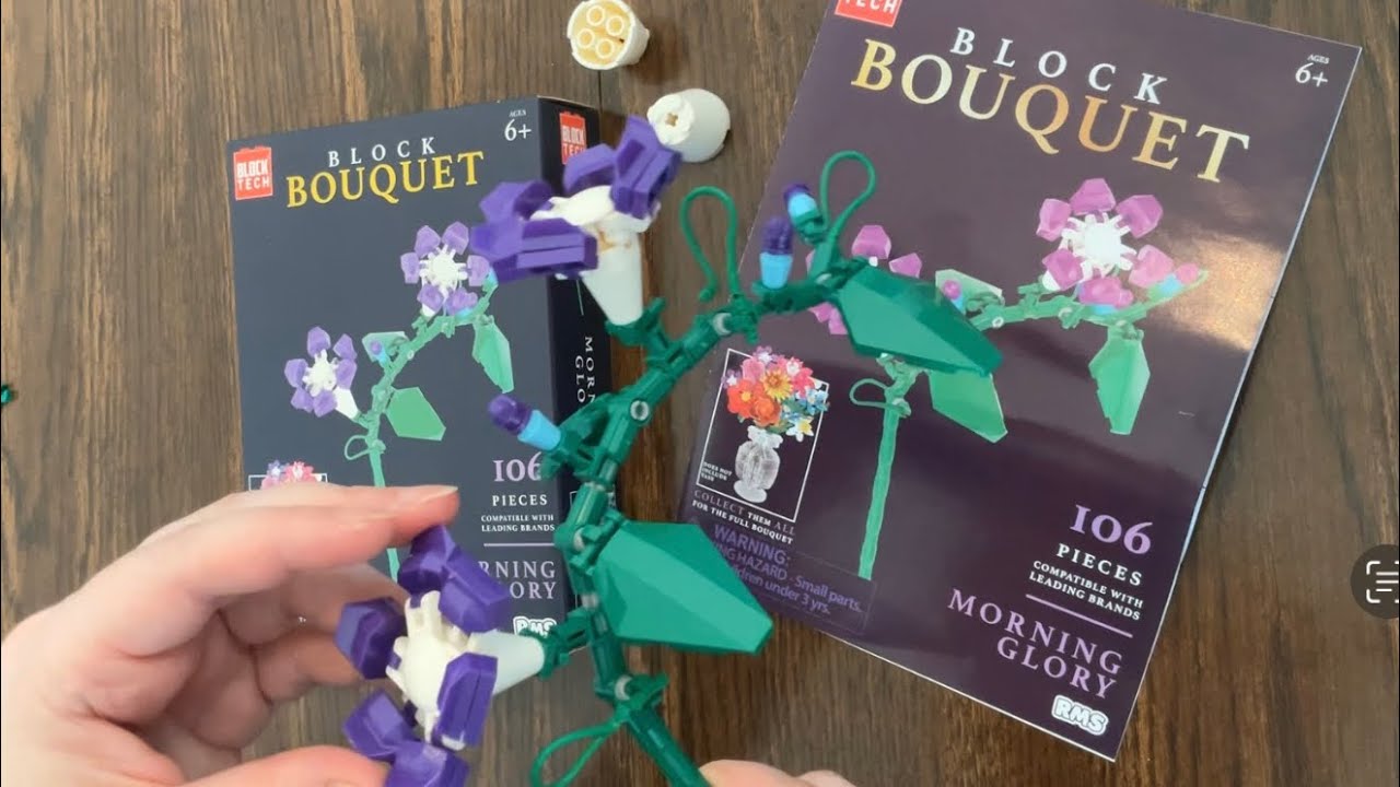 Набор строительных блоков Let’s Build Block Tech Bouquet Morning Glory | Five Below. Совместимые ...