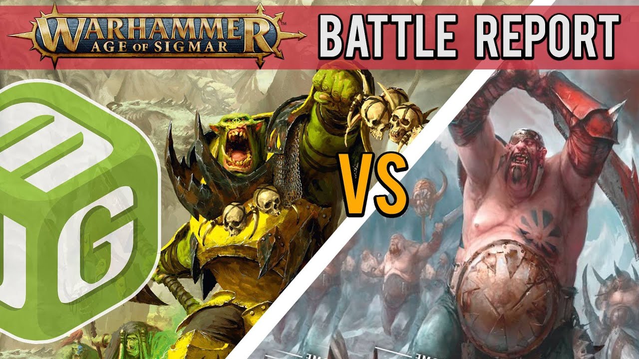 Ironjawz vs Ogor Mawtribes Age of Sigmar Battle Report Ep 123