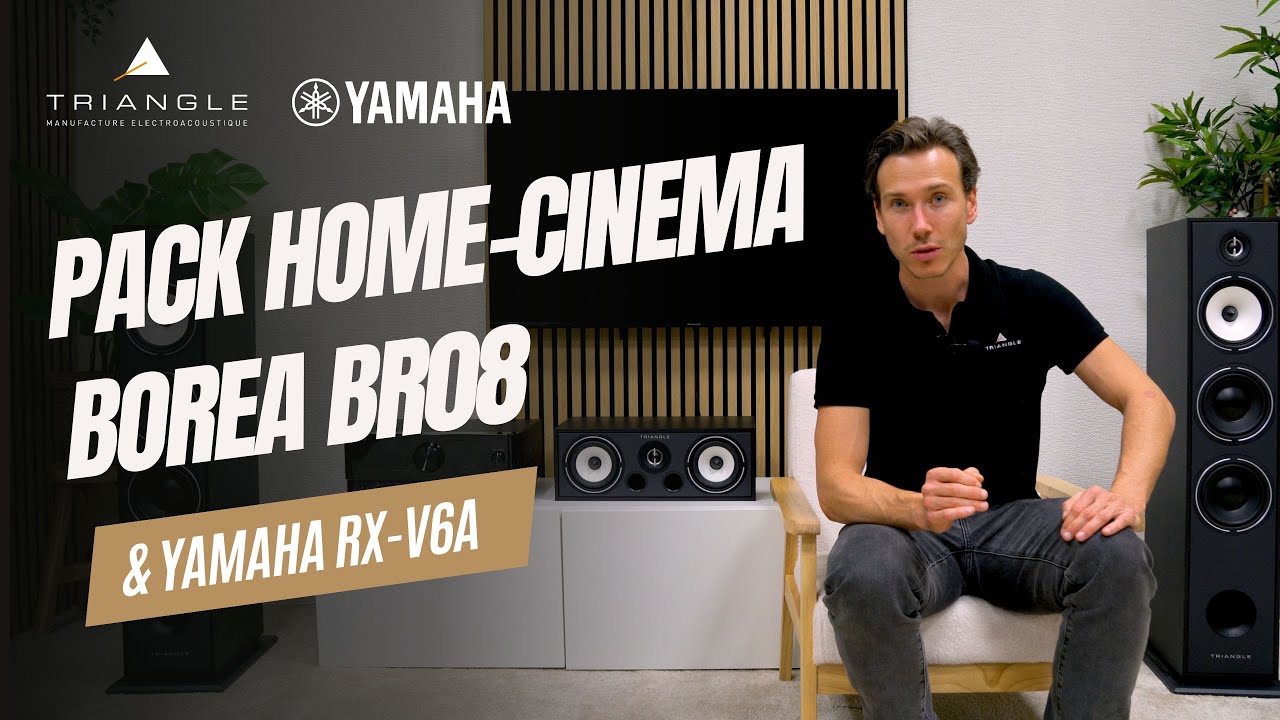 Pack Home-Cinéma Triangle BR08 & Yamaha RX-V6A