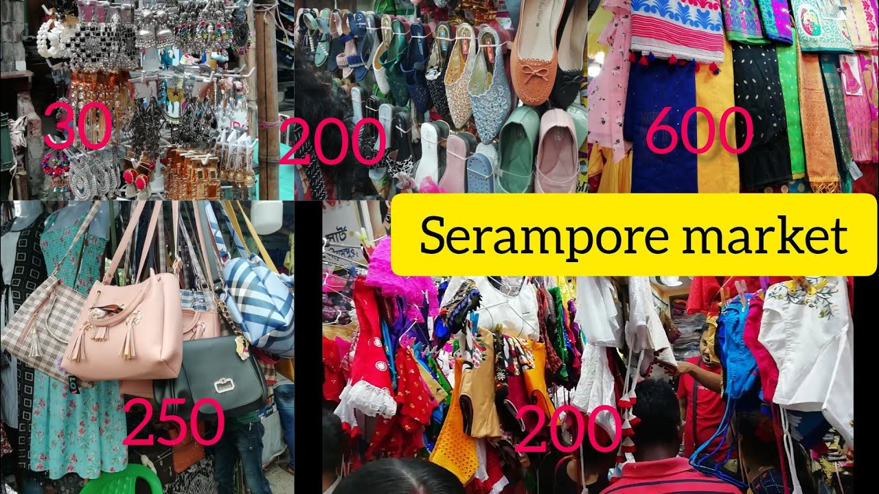 Mini Newmarket||❤️serampore market puja shopping 2022👌||Latest collection