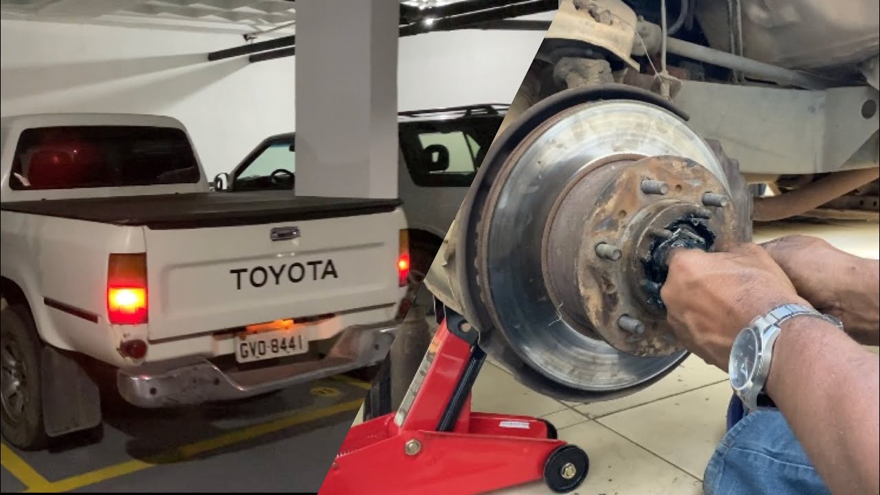 Como trocar o parafuso prisioneiro quebrado da Toyota Hilux