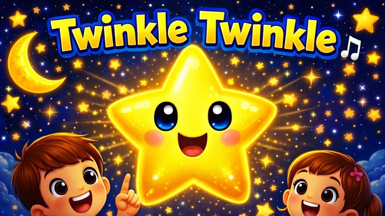Kids poem 🌟Twinkle Twinkle Little Star  | cartoon world kids
