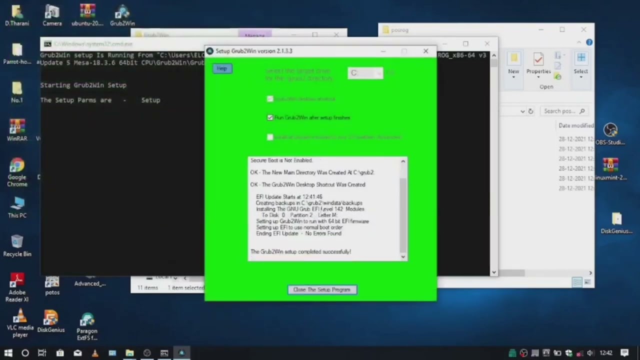 Grub2win installation video|Seashoregamers