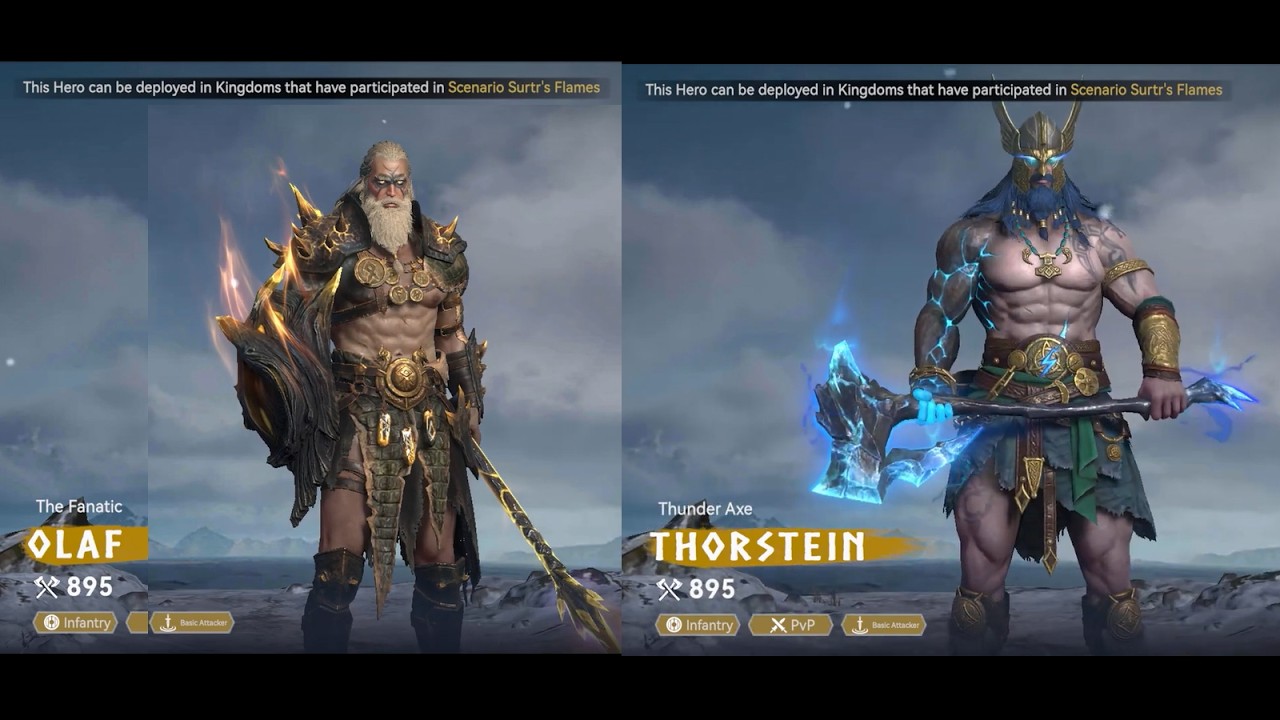 ⚔️ VIKING RISE ⚔️ : : NEW INFANTRY 💪🔥⚔️OLAF & THORSTEIN⚔️ 💪🔥🤯🤩