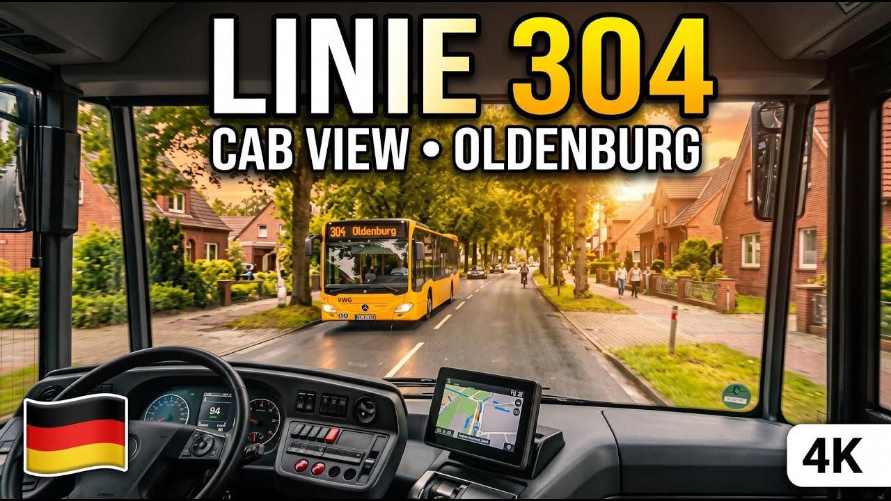 VWG Oldenburg | Linie 304 (Cab View) 🚌 Feldahornweg ➡️ B&uuml;mmerstede | XXL Busfahrt