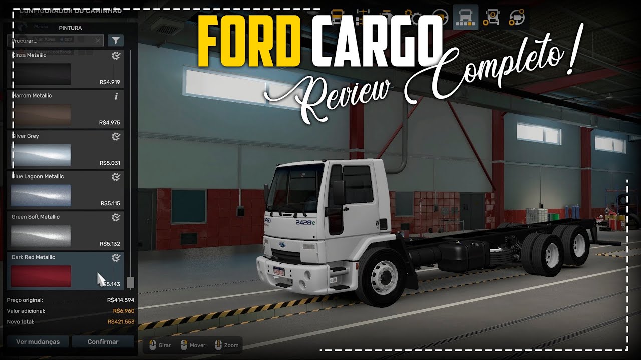 REVIEW FORD CARGO | QUALITY 3D | ETS 2 1.54