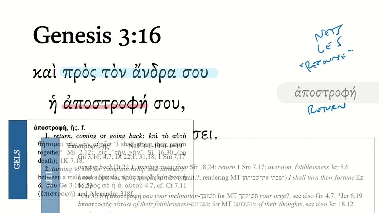 Бытие 3:16 Септуагинта