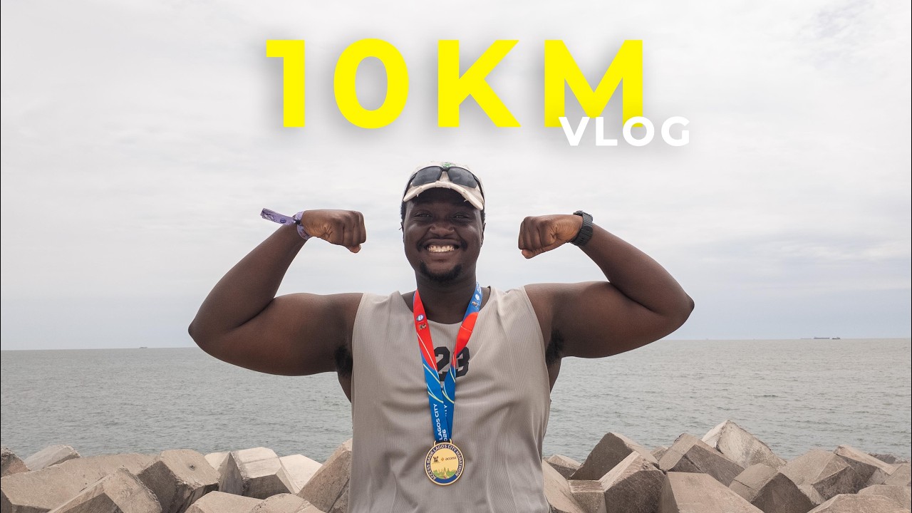 I Ran 10KM at 115KG | Access bank Lagos City Marathon | Vlog