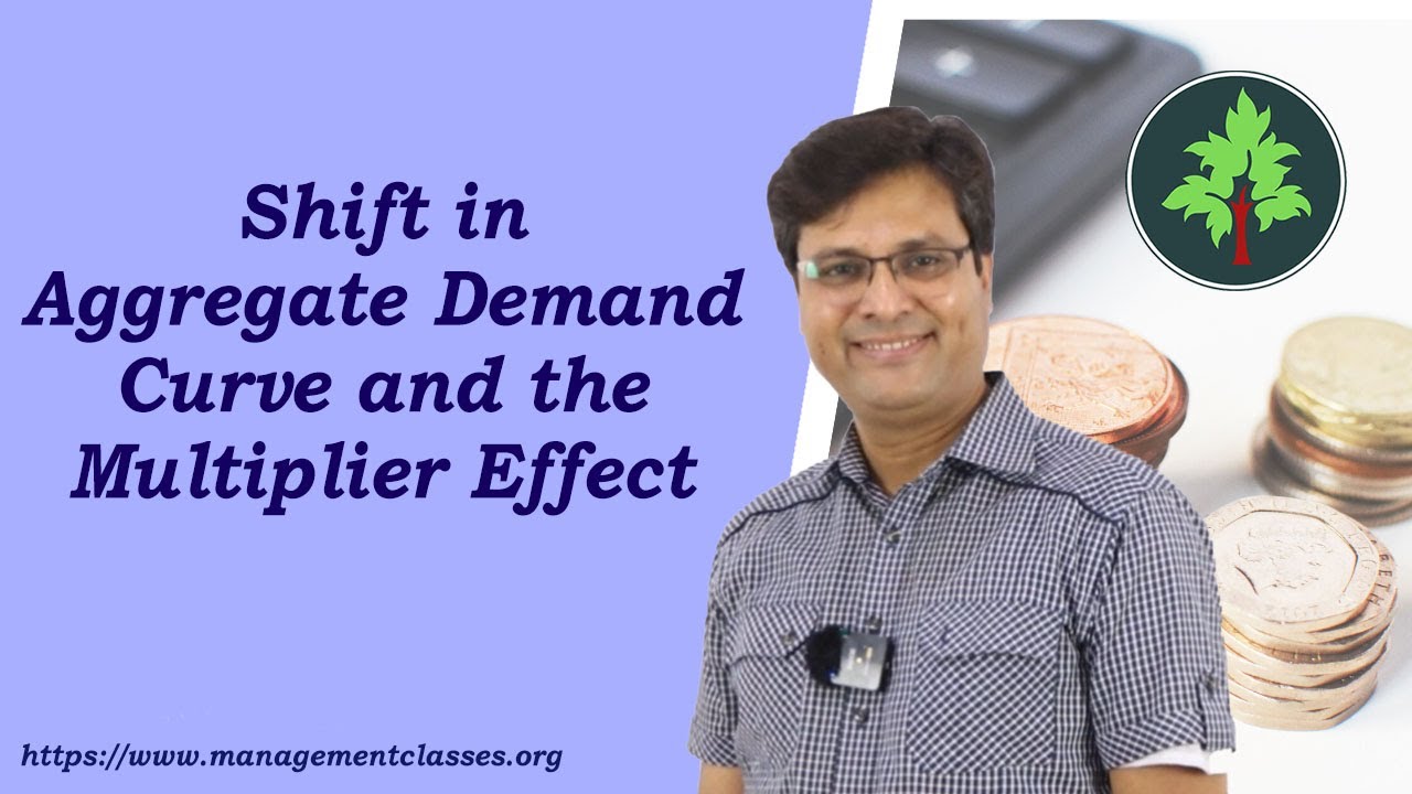 Shift in Aggregate Demand Curve and the Multiplier Effect in Hindi