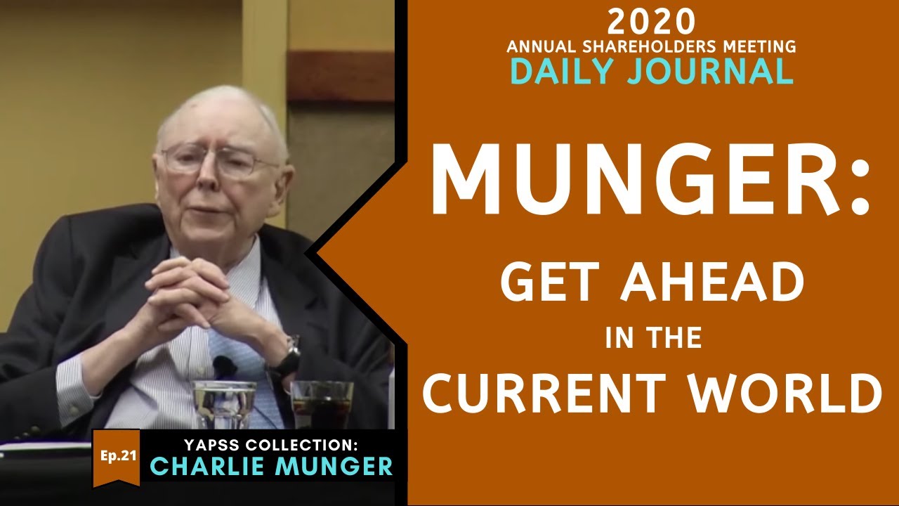 Charlie Munger's advice to young people. | Daily Journal 2020【C:C.M Ep.21】