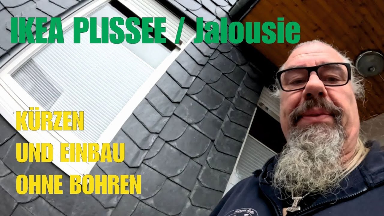 Ikea Plissees kürzen und ohne Bohren anbauen / montieren