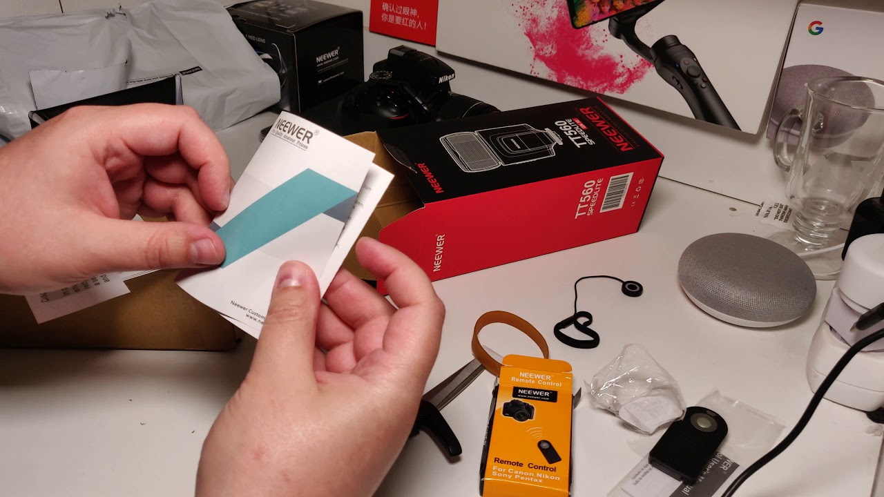 Unboxing - Neewer TT560 Flash Speedlite Kit from AliExpress