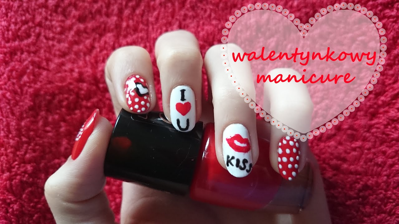 Paznokcie na Walentynki - Valentine's Day Nail Art