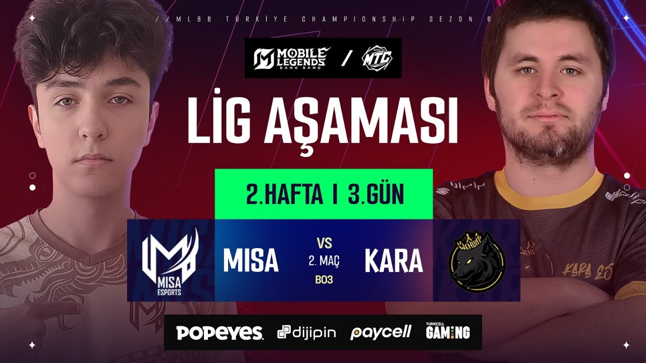 Misa Esports vs KARA Esports | MTC 6. Sezon | Lig Aşaması | 2. Hafta 3. G&uuml;n | #YeniD&ouml;nem #MTC