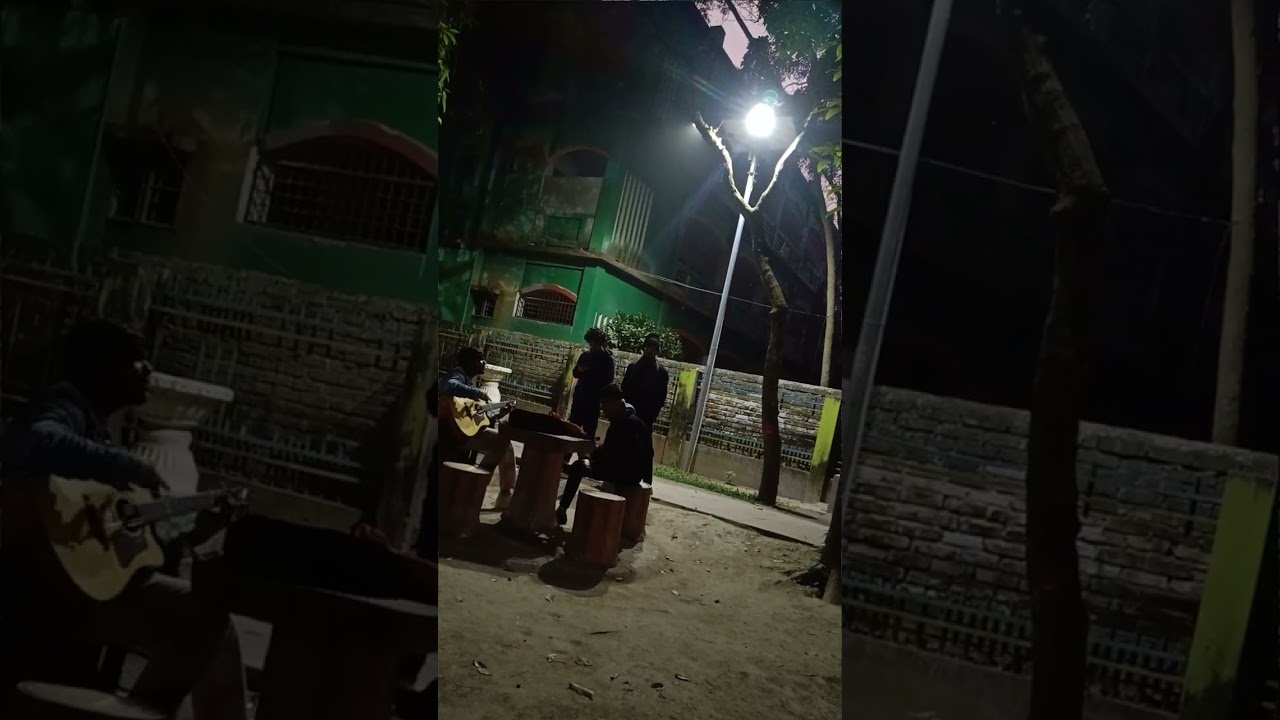 রাতের নীরবতায় ল্যাম্পপোস্টের নিচে গান | Raw Street Singing Moments