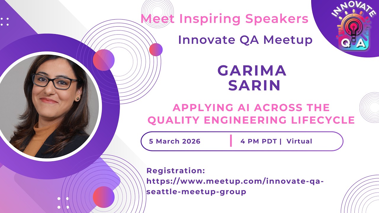 InnovateQA Events | Applying AI Across the Quality Engineering Lifecycle
