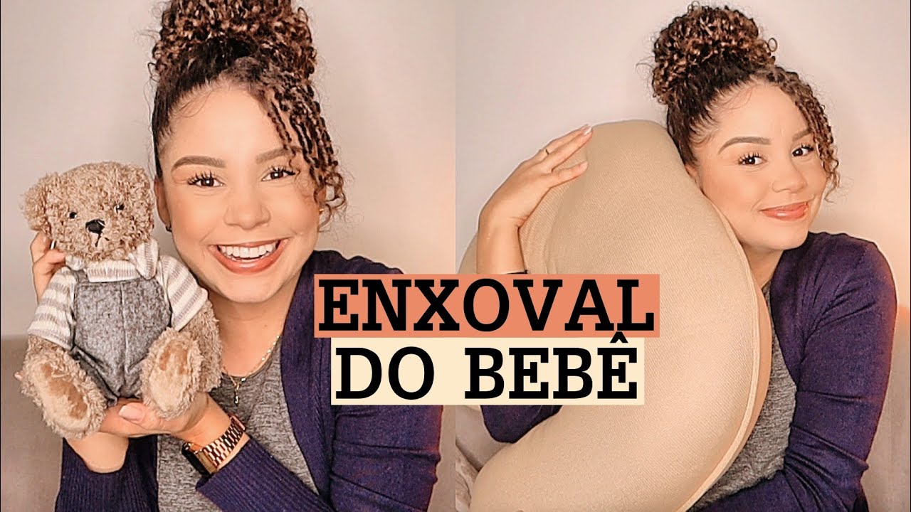 Recebidos pro enxoval do bebê: almofada amamentação, mantas, kit berço, ursinho… 🤰