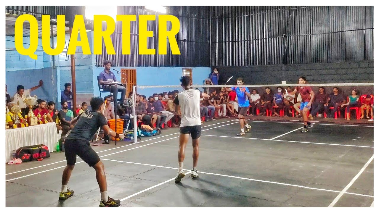 BENNET ANTONY/ARYAN VS VINAY/ADHIN: JOYEES KAIPUZHA CLUB ALL KERALA BADMINTON TOURNAMENT 2022