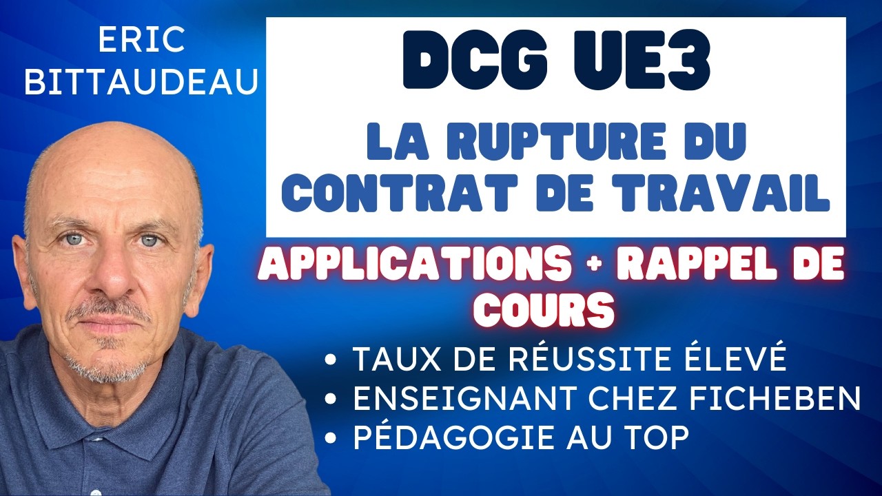 La rupture du contrat de travail - DCG UE3 DROIT SOCIAL