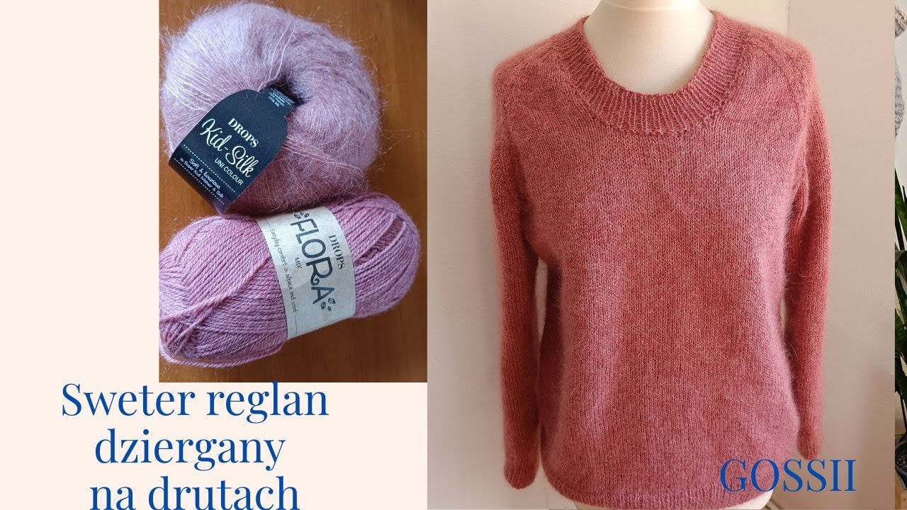 Sewter reglan robiony na drutach
