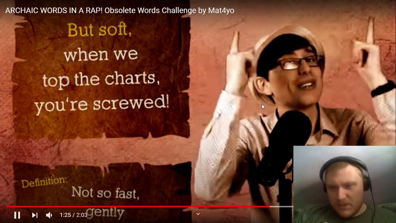 Reaction to Obsolete Words Challenge by Mat4yo