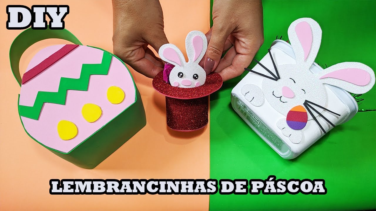 3 IDEIAS DE LEMBRANCINHAS DE P&Aacute;SCOA 🐰🥕 | @PollyPe&ccedil;anha
