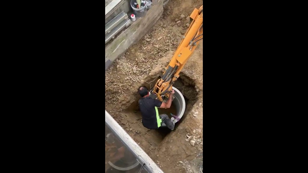 Mise en place d'un puisard à Thiais