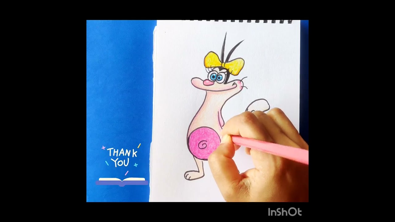 How To Draw Cute Olivia | EASY Step by Step Drawing, Painting & Coloring For Kids and Toddlers